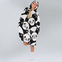 Load image into Gallery viewer, Cute Panda Blanket Hoodie
