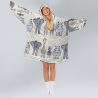 Load image into Gallery viewer, Jungle Safari Blanket Hoodie
