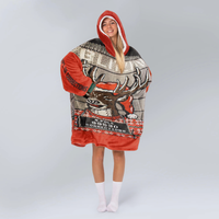 Load image into Gallery viewer, Blitzin Orange Blanket Hoodie
