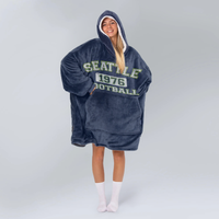 Load image into Gallery viewer, Seattle Football Blanket Hoodie
