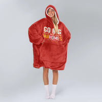 Load image into Gallery viewer, Go Big or Go MaHomes Blanket Hoodie
