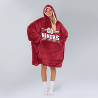 Load image into Gallery viewer, Go Niners Blanket Hoodie
