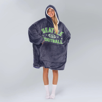 Load image into Gallery viewer, Seattle Football Blanket Hoodie
