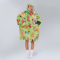 Load image into Gallery viewer, Xmas Dog Blanket Hoodie
