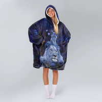 Load image into Gallery viewer, To My Daughter Lion Blanket Hoodie
