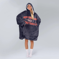 Load image into Gallery viewer, New England Football Blanket Hoodie

