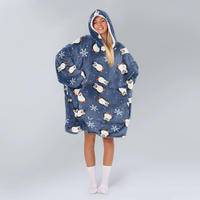 Load image into Gallery viewer, Chill Penguin Blanket Hoodie

