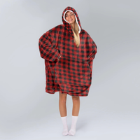 Load image into Gallery viewer, Red Plain Blanket Hoodie
