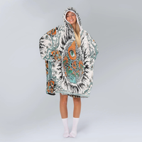 Load image into Gallery viewer, Burning Sun Blanket Hoodie

