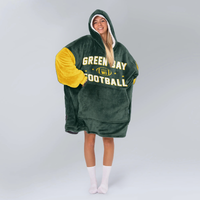 Load image into Gallery viewer, Green Bay Football Blanket Hoodie
