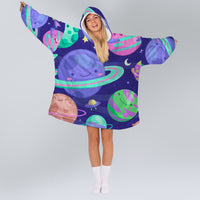 Load image into Gallery viewer, Space Cadet Blanket Hoodie
