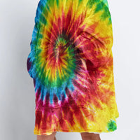 Load image into Gallery viewer, Colorful Tie Dye - Hippie Blanket Hoodie
