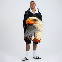 Load image into Gallery viewer, USA Flag Eagle Vintage - Patriot Wearable Blanket

