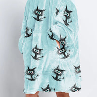 Load image into Gallery viewer, Cat Sassy Blanket Hoodie
