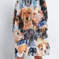 Load image into Gallery viewer, Cute Dogs - Dog Mom Wearable Blanket
