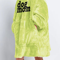 Load image into Gallery viewer, Dog Mom Black Print - Dog Mom Wearable Blanket
