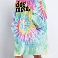 Load image into Gallery viewer, Eternity Tie Dye - Dog Mom Wearable Blanket
