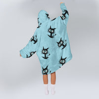 Load image into Gallery viewer, Cat Sassy Blanket Hoodie

