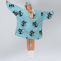 Load image into Gallery viewer, Cat Sassy Blanket Hoodie
