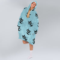 Load image into Gallery viewer, Cat Sassy Blanket Hoodie
