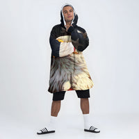 Load image into Gallery viewer, USA Flag Eagle Vintage - Patriot Wearable Blanket
