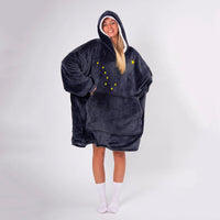 Load image into Gallery viewer, Alaskan Flag, Alaska Pride Northern Lights Blanket Hoodie
