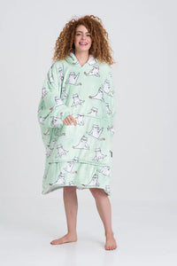 Load image into Gallery viewer, Yoga Cats Blanket Hoodie
