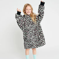 Load image into Gallery viewer, Kids Aqua Animal Blanket Hoodie
