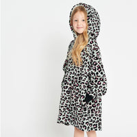 Load image into Gallery viewer, Kids Aqua Animal Blanket Hoodie
