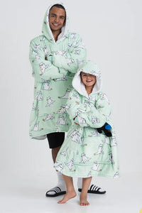 Load image into Gallery viewer, Yoga Cats Blanket Hoodie
