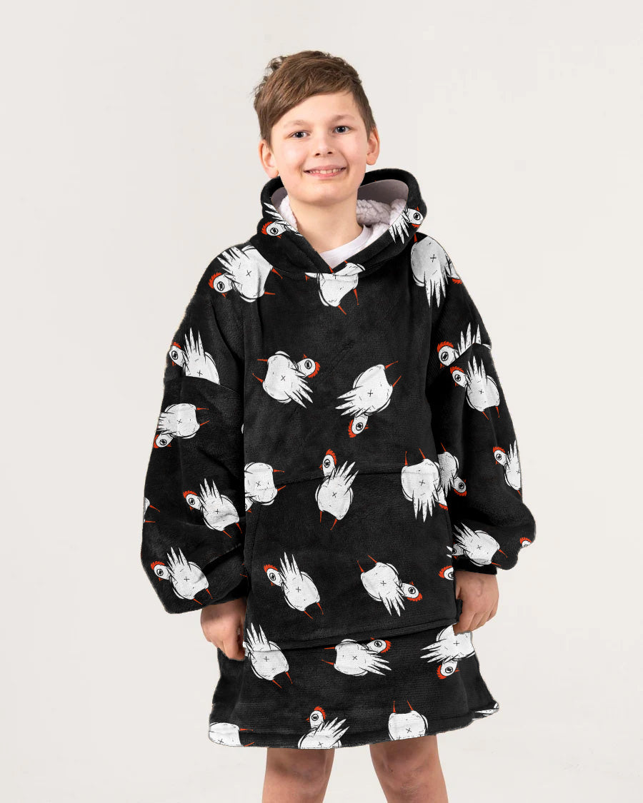 Kids Chicken Butt Blanket Hoodie