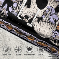 Load image into Gallery viewer, Mushroom Skeleton Blanket Hoodie
