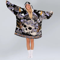 Load image into Gallery viewer, Mushroom Skeleton Blanket Hoodie
