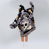 Load image into Gallery viewer, Mushroom Skeleton Blanket Hoodie
