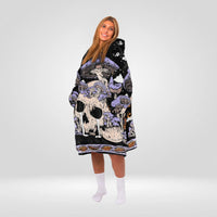 Load image into Gallery viewer, Mushroom Skeleton Blanket Hoodie
