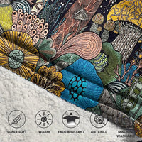 Load image into Gallery viewer, Mushroom Eyes Blanket Hoodie
