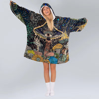 Load image into Gallery viewer, Mushroom Eyes Blanket Hoodie
