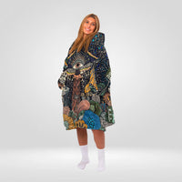Load image into Gallery viewer, Mushroom Eyes Blanket Hoodie
