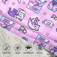 Load image into Gallery viewer, Pride Cat Blanket Hoodie
