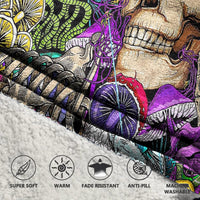Load image into Gallery viewer, Skull Mushroom Blanket Hoodie
