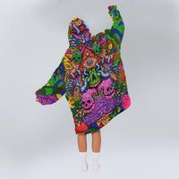 Load image into Gallery viewer, Skull Fantasy Aesthetic Blanket Hoodie

