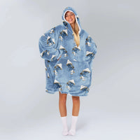 Load image into Gallery viewer, Smurf Cat Blanket Hoodie
