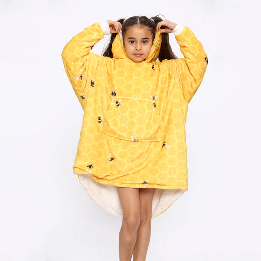 Kids Bee Blanket Hoodie