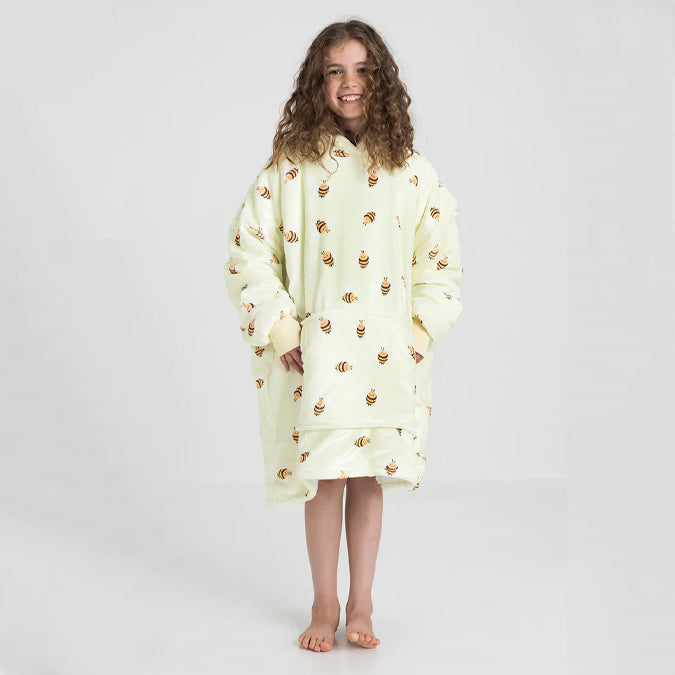 Kids Bumble Bee Blanket Hoodie