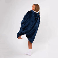 Load image into Gallery viewer, Navy Blue Blanket Hoodie
