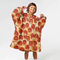 Load image into Gallery viewer, Kids Round Taco Blanket Hoodie
