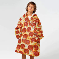 Load image into Gallery viewer, Kids Round Taco Blanket Hoodie
