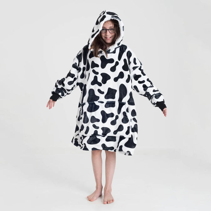 Kids Cow Blanket Hoodie