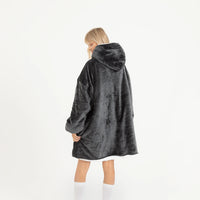 Load image into Gallery viewer, Dark Grey Blanket Hoodie
