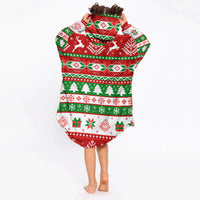 Load image into Gallery viewer, Kids Christmas Blanket Hoodie

